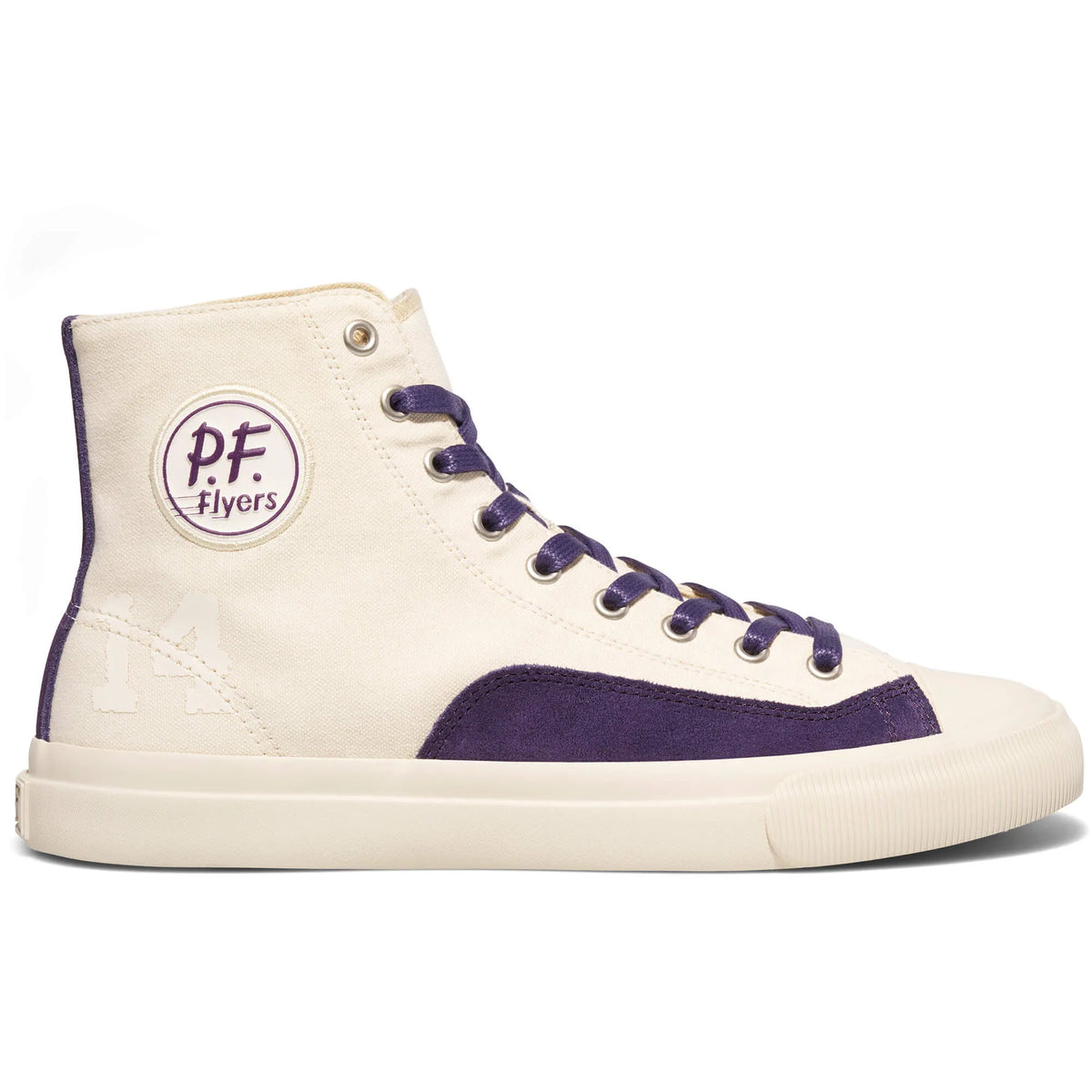 White/Eggplant